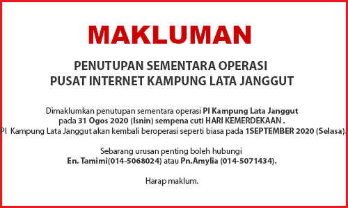 NOTIS PENUTUPAN PI