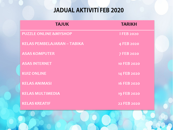 JADUAL AKTVT FEB 2020