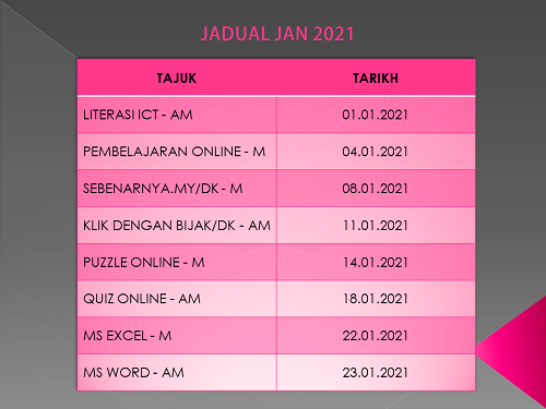 JADUAL JAN 2021