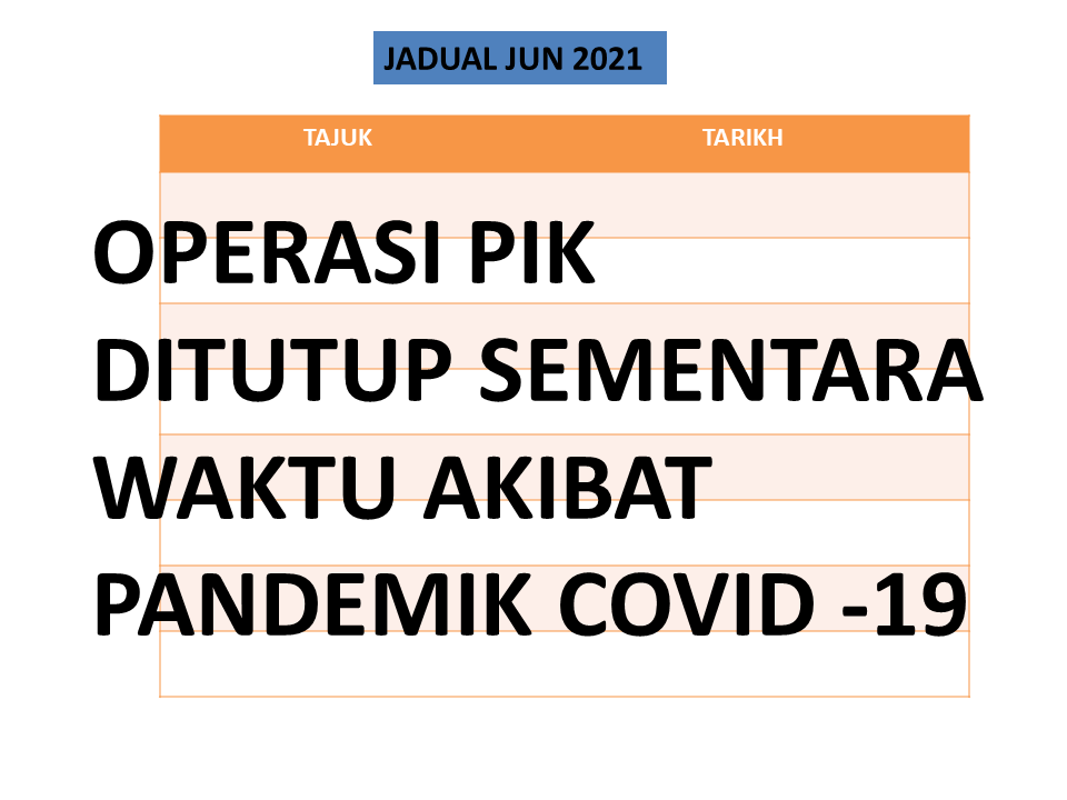 JADUAL JUN 2021