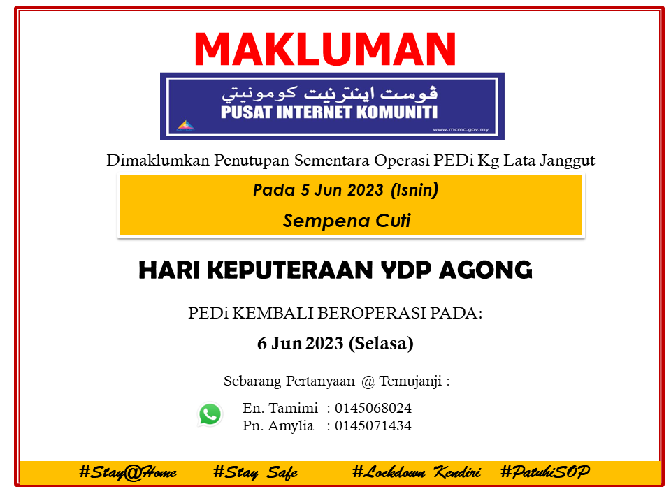 CUTI YDP AGONG 2023
